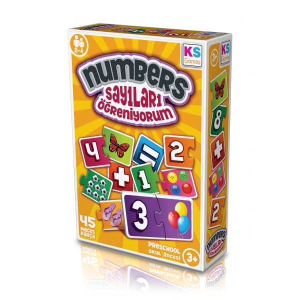 Ks Games Sayıları Öğreniyorum 45 Parça Puzzle Eğitici Oyuncak