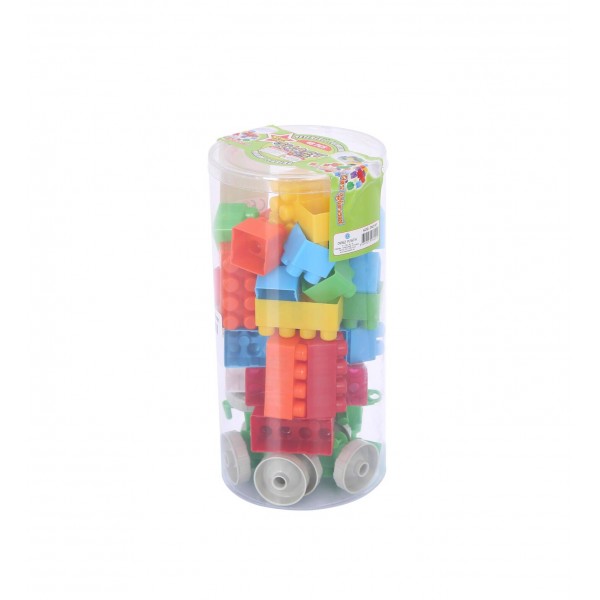 HAPPY BLOCKS Bimoda Tasarım Silindir Lego 48 Parça