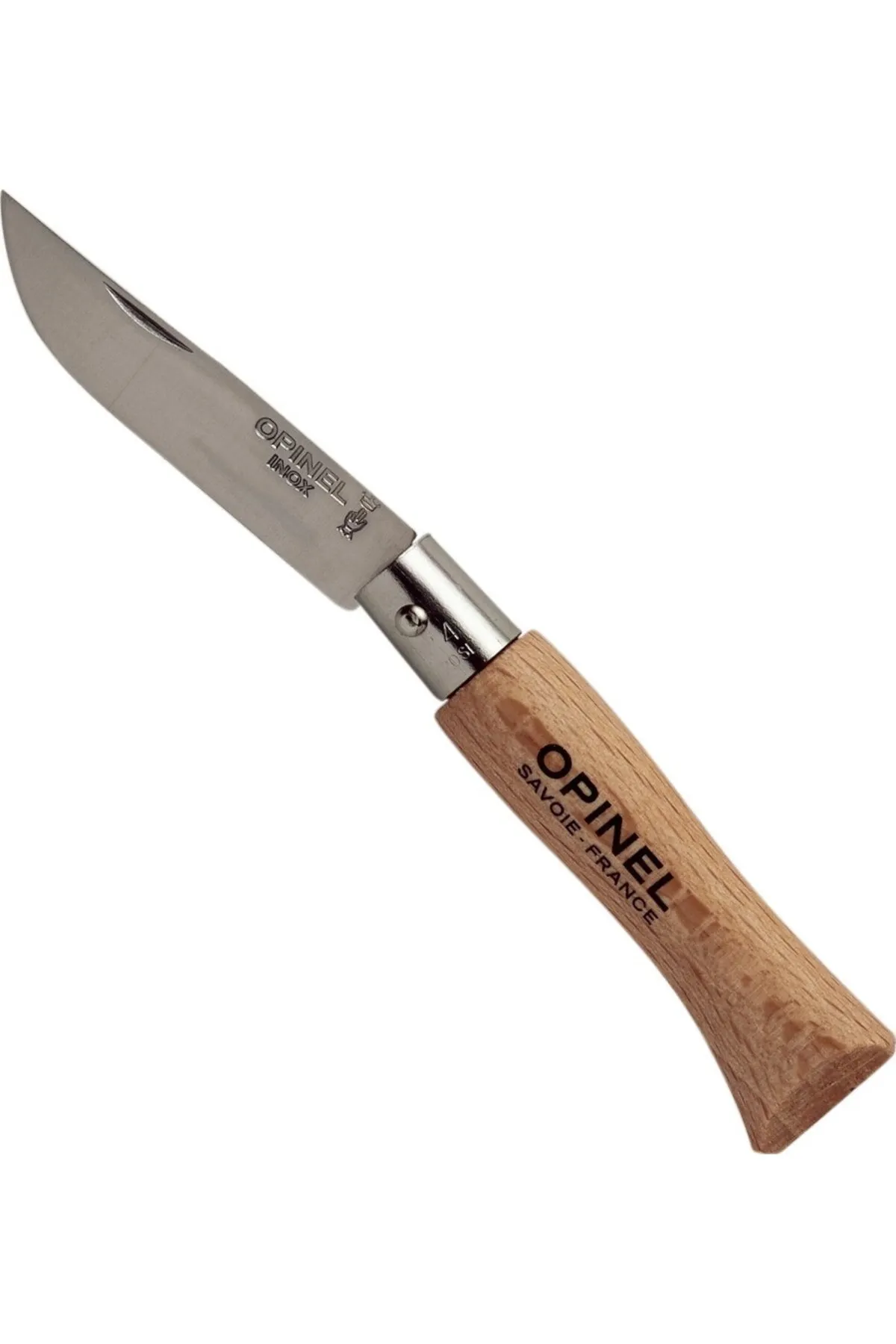 Opinel No 4 Anahtarlıklı Paslanmaz Çelik Çakı Kırmızı (Ahşap Saplı)