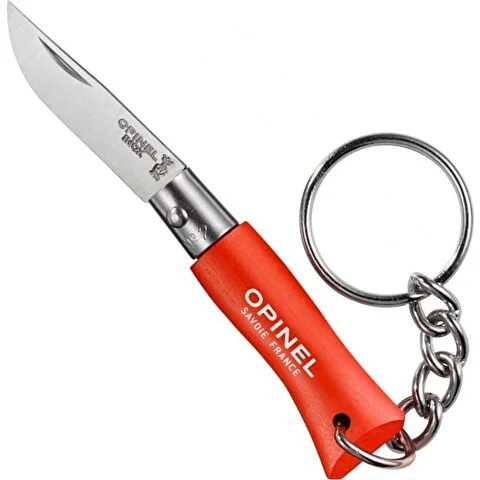 Opinel No 02 Anahtarlıklı Paslanmaz Çelik Çakı (turuncu)